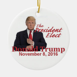 TRUMP President-Elect 2016 Keramisch Ornament
