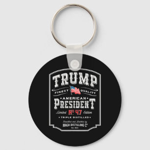Trump President N 47  Whiskey Verenigde Staten Sleutelhanger