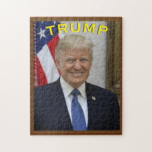 Trump Président Portrait souriant Jigsaw Puzzle Pu (Vertical)