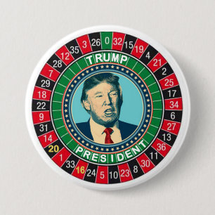 Trump President Ronde Button 7,6 Cm