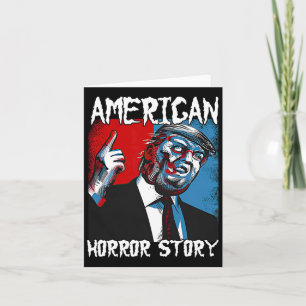 Trump President VS Vlag Halloween Horror Verhaal C Kaart