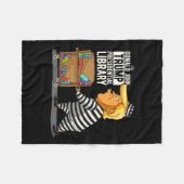 Trump Presidential Library Grappig Anti Trump Fleece Deken (Voorkant (Horizontaal))