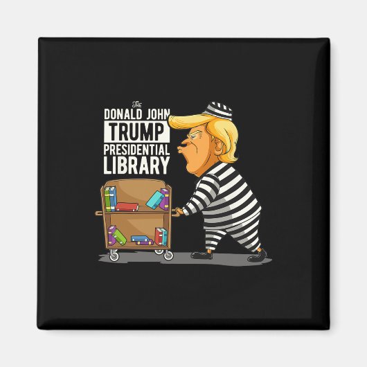 Trump Presidential Library Grappig Anti Trump Magneet (Voorkant)