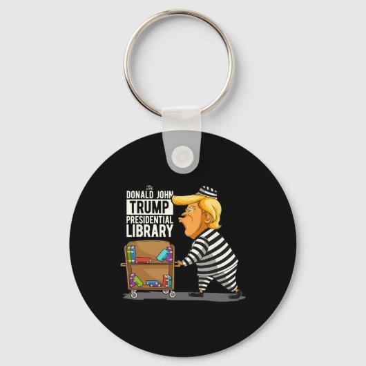 Trump Presidential Library Grappig Anti Trump Sleutelhanger (Voorkant)