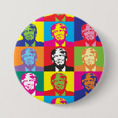 Trump Presidentiële Pop Art Ronde Button 7,6 Cm (Voorkant)