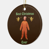 Trump Prisoner Keramisch Ornament (Links)