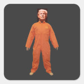 Trump Prisoner Magnet Vierkante Sticker (Voorkant)
