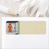 Trump Prisoner Return Address Sticker (Insitu)