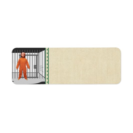 Trump Prisoner Return Address Sticker (Voorkant)