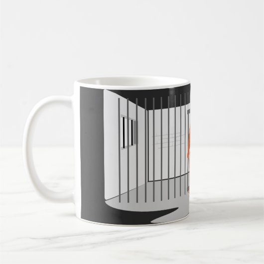 Trump Prisonnier café Mug (Gauche)