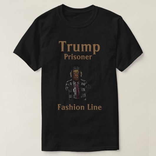 Trump Prisonnier Ligne de Mode T-Shirt (Design devant)