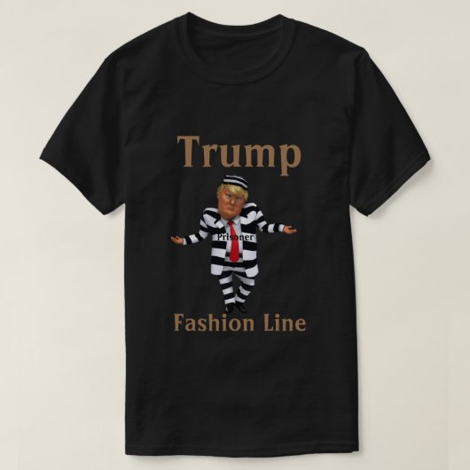 Trump Prisonnier Ligne de Mode T-Shirt (Design devant)