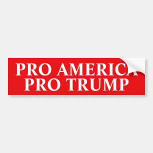 TRUMP PRO AMERIKA ONDERSTEUN TRUMP BUMPERSTICKER