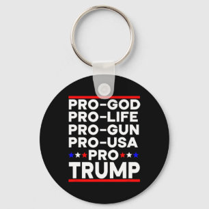 Trump Pro Wapen Pro Leven Pro God Pro Amerika Repu Sleutelhanger