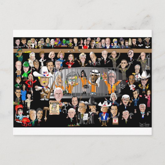 Trump Pros en Cons Briefkaart (Voorkant)