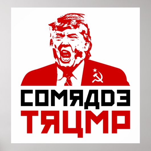 Trump Protest Poster 2017: "COMRADE TRUMP" (Voorkant)