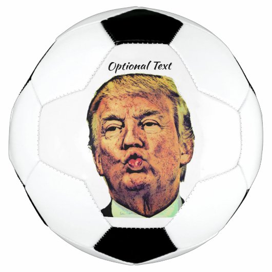 Trump Puckered Lips Voetbal (Voorkant)