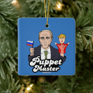 Trump Puppet Master - Vladimir Poetin Keramisch Ornament