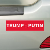 TRUMP - PUTIN BUMPERSTICKER (Op auto)