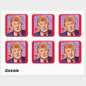 Trump Qui Suis-Je Vraiment Des Stickers Carrés (Feuille)