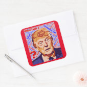 Trump Qui Suis-Je Vraiment Des Stickers Carrés (Enveloppe)
