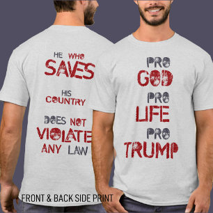 Trump Quote Shirt patriottisch politiek T-shirt