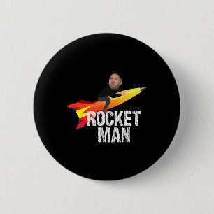 Trump Raket Man Kim Jong Un Noord-Korea Grappig Ronde Button 5,7 Cm