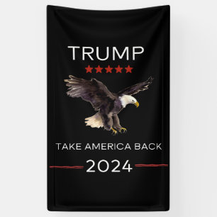 Trump Rally Take America Back 2024 bannière vinyle