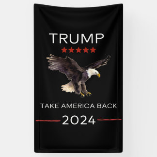 Trump Rally Take America Back 2024 vinylbanner Spandoek