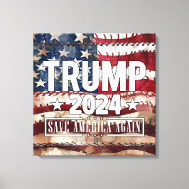 Trump, red Amerika opnieuw. Canvas Afdruk