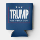 Trump - red white blue - Keep America Great Blikjeskoeler (Voorkant)