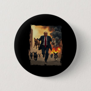 Trump redt honden ronde button 5,7 cm