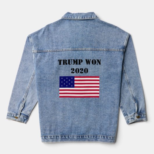Trump remporte la veste Denim 2020 (Verso)