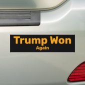Trump remporte le Sticker Bumper (En voiture)