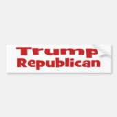 Trump Republica red Bumpersticker (Voorkant)