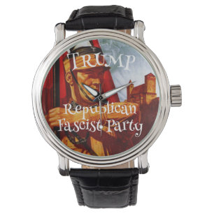 Trump Republikeinse Fascistische Partij MAGA WH Horloge