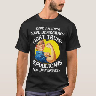 Trump Republikeinse Happy Hour Nacht Uit Wijn Kaas T-shirt