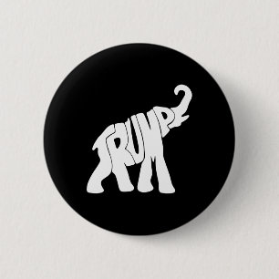 Trump Republikeinse Olifant Trump Supporter Presid Ronde Button 5,7 Cm