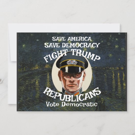 Trump Republikeinse Partij Afstudeer Verloving Tro Kaart (Voorkant)