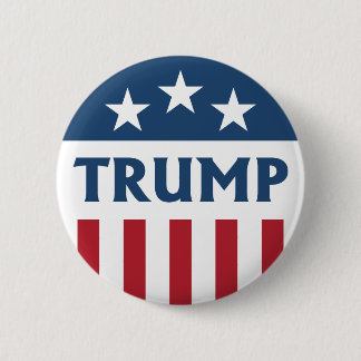 TRUMP Retro Campagne Design Sterren & Strepen Vlag Ronde Button 5,7 Cm