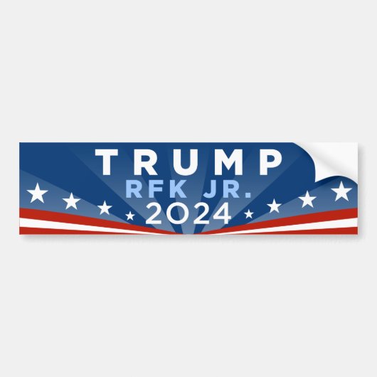 Trump RFK Jr. Kennedy 2024 Bumpersticker (Voorkant)