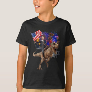 Trump Rijden Een Dinosaurus T-rex Ondersteuning Tr T-shirt