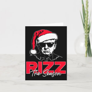 Trump Rizz het seizoen Funny Trump 2024 Xmas Pink Kaart