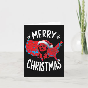 Trump Rode Verkiezingskaart Vrolijk Kerstfeest Tru Kaart