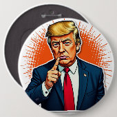Trump Ronde Button 6,0 Cm (Voorkant /achterkant)