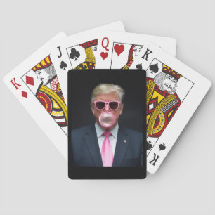 Trump Roze Bubble Gum President 47 USA Pokerkaarten