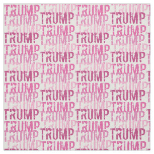 Trump roze typografie stof