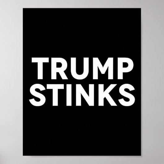 Trump ruikt stinkt poster (Voorkant)
