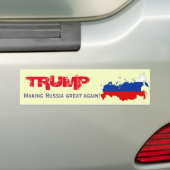 Trump. Rusland weer geweldig maken!" Bumpersticker (Op auto)