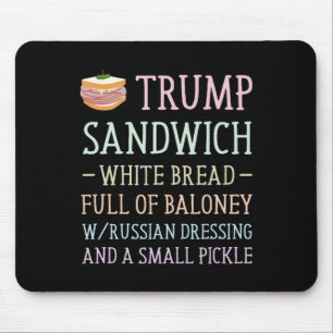 Trump Sandwich teken grappig Muismat